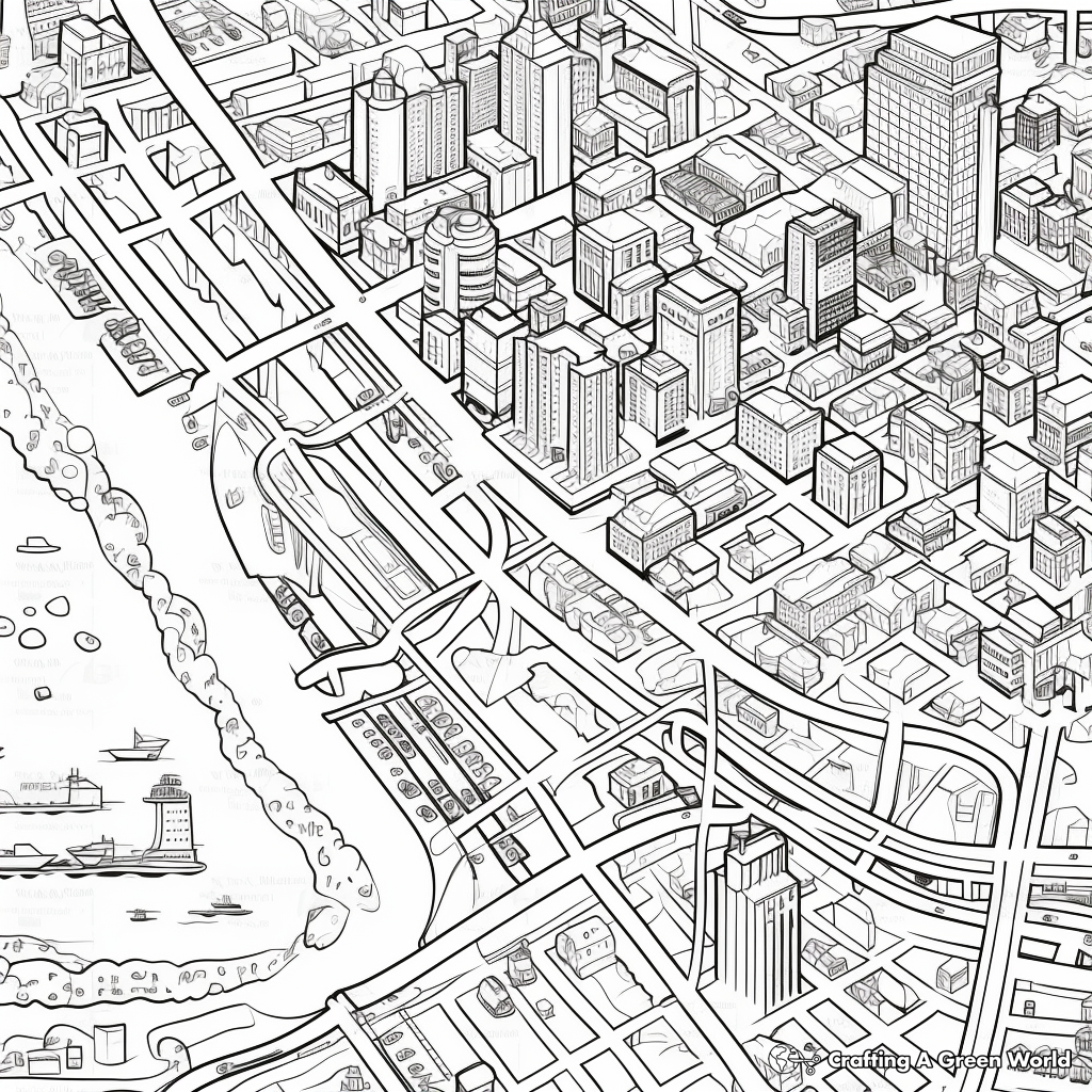 Map coloring pages