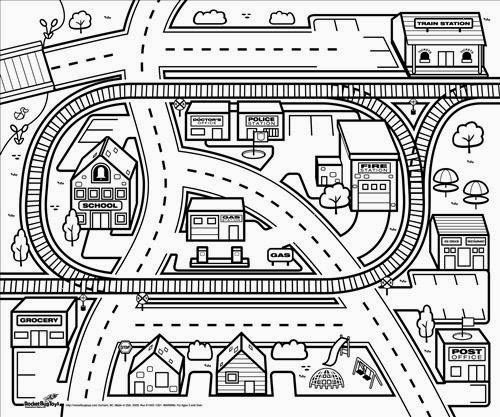 Train coloring pages maps for kids airplane coloring pages