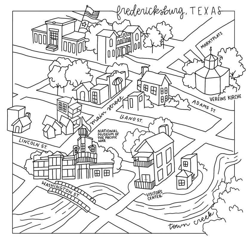 The fredericksburg coloring book