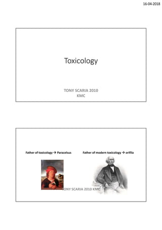 Toxicology revision notes pdf