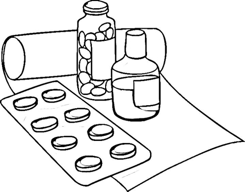 Drugs coloring page free printable coloring pages