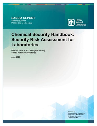 Chemical security handbook security risk assessment for laboratories by tri state enforcement regional authority