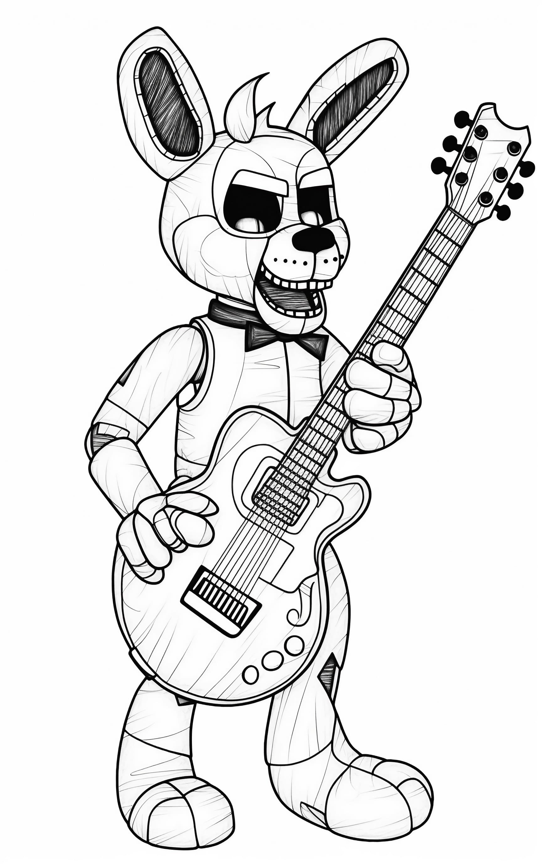 Fnaf coloring pages for free printable