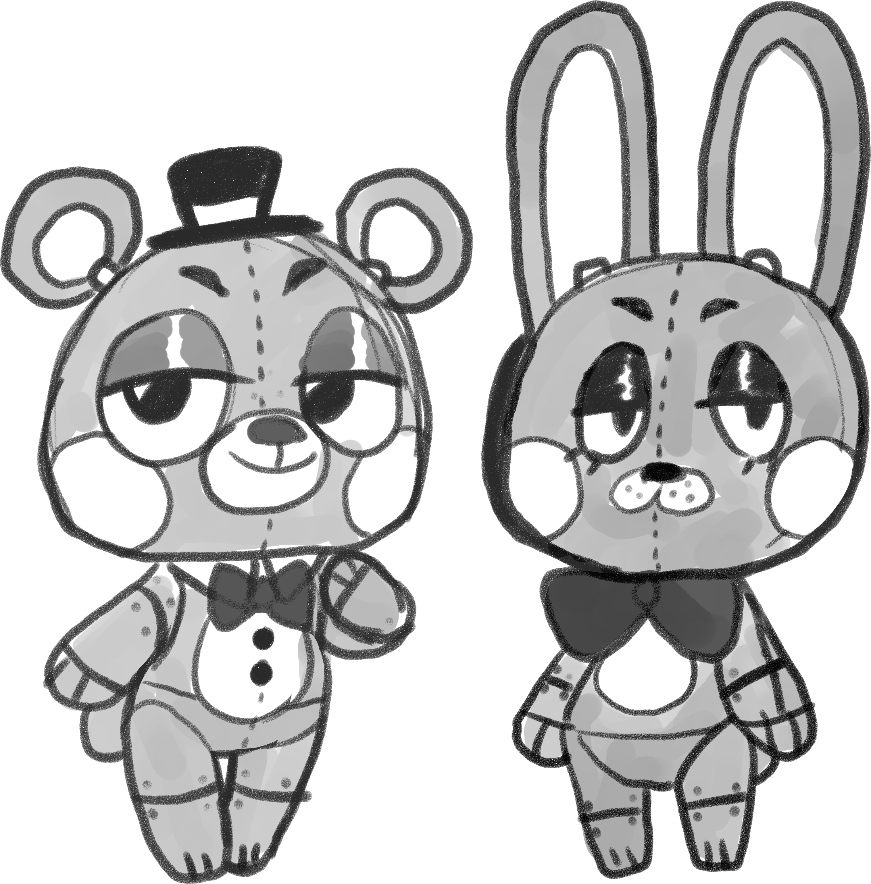 Ðmangoð âï away till jan th on x did a warm up this morning have some shitty fnaf fanart of toy bonnie and toy freddy httpstcomysizhef x