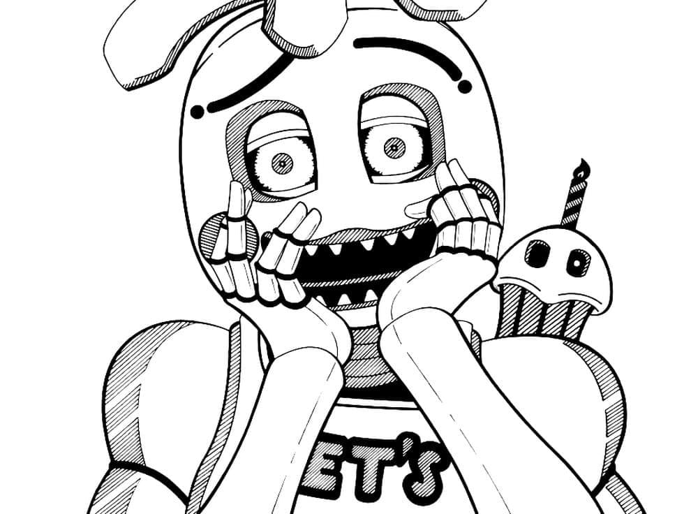 Fnaf chica coloring pages