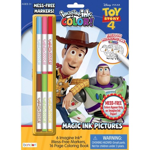 Toy story imagine ink coloring book with mess