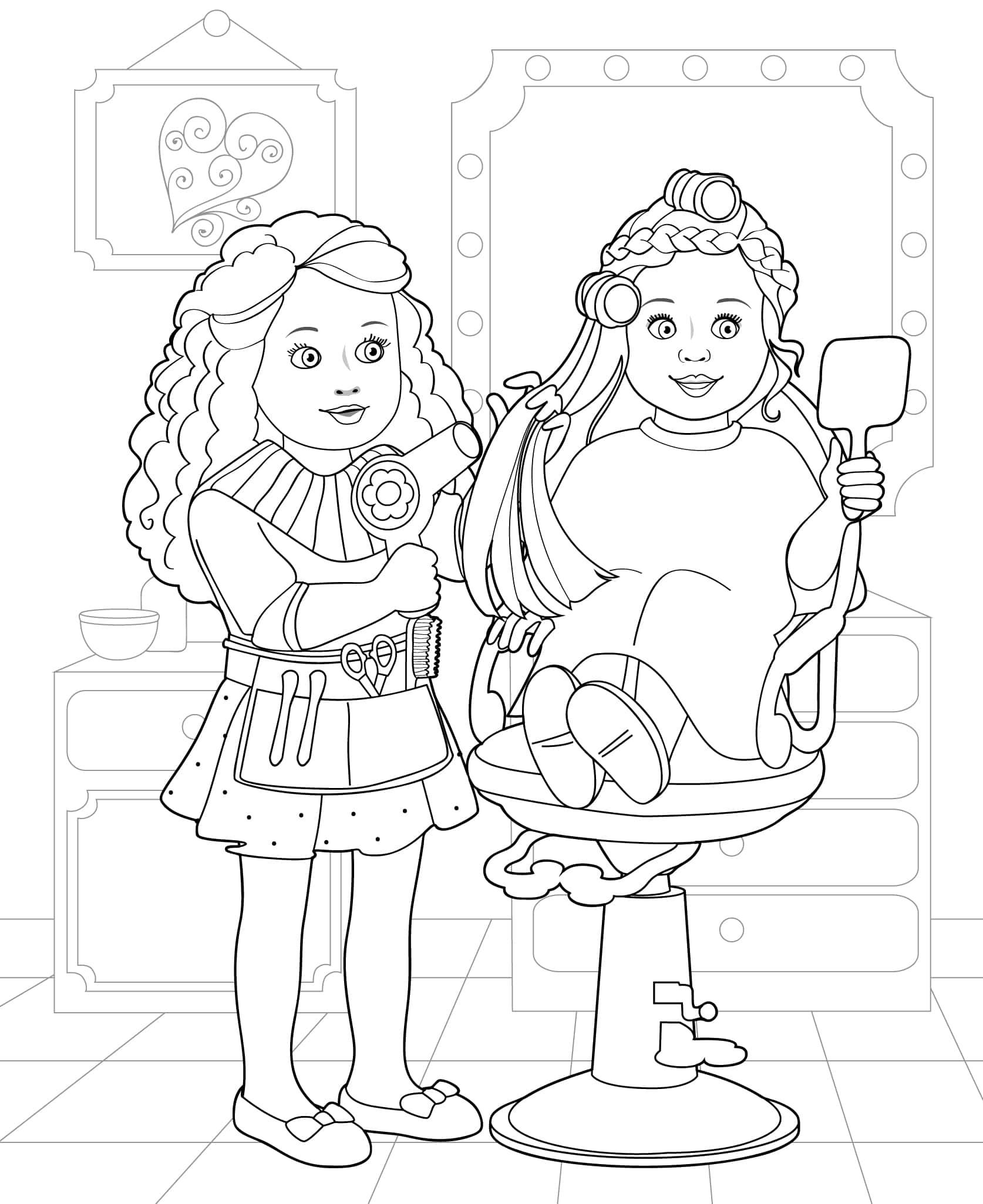 Doll coloring pages for girls our generation