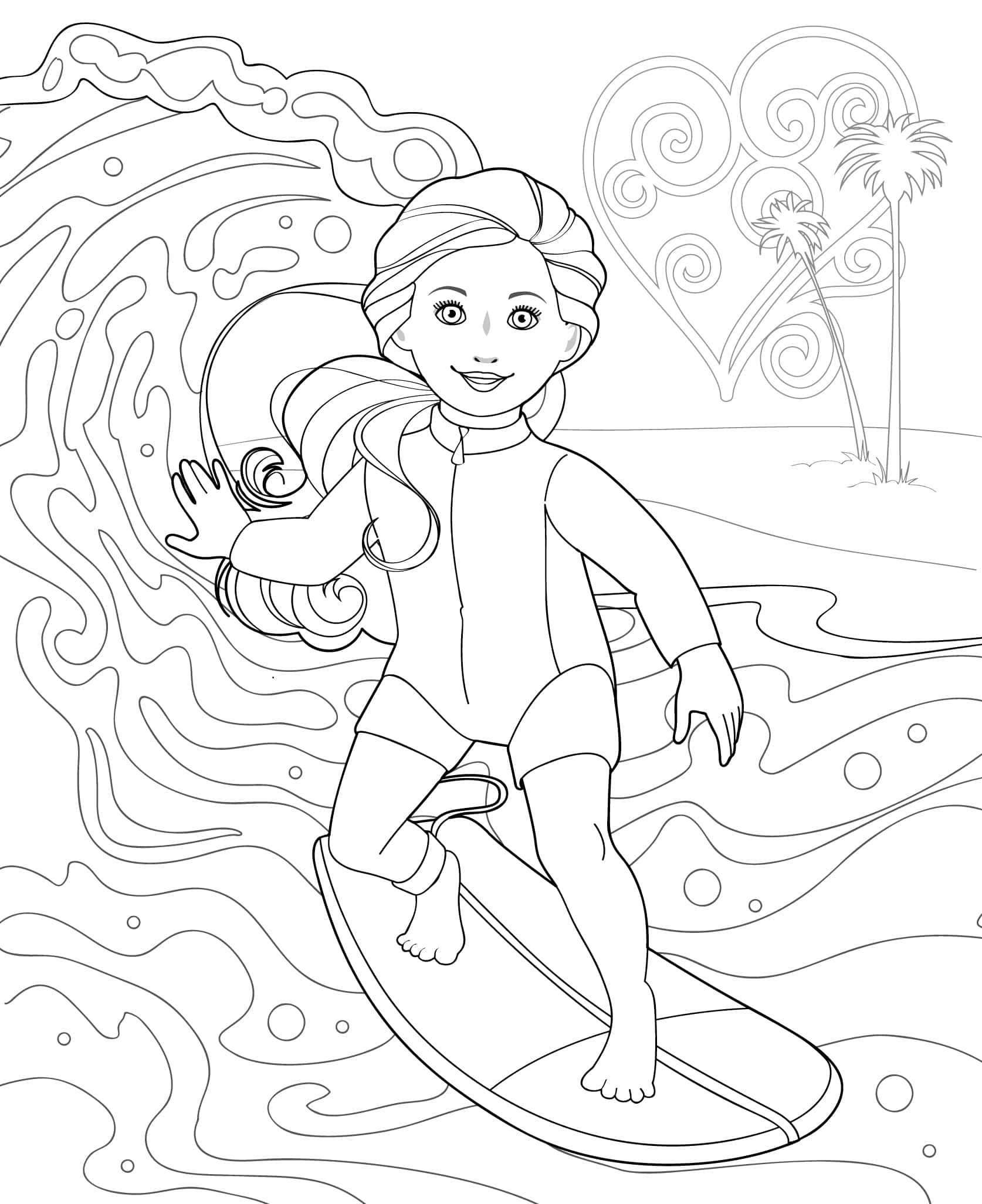 Doll coloring pages for girls our generation