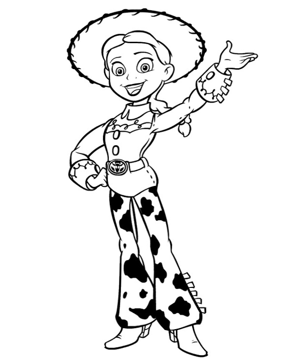 Toy story girl coloring sheet