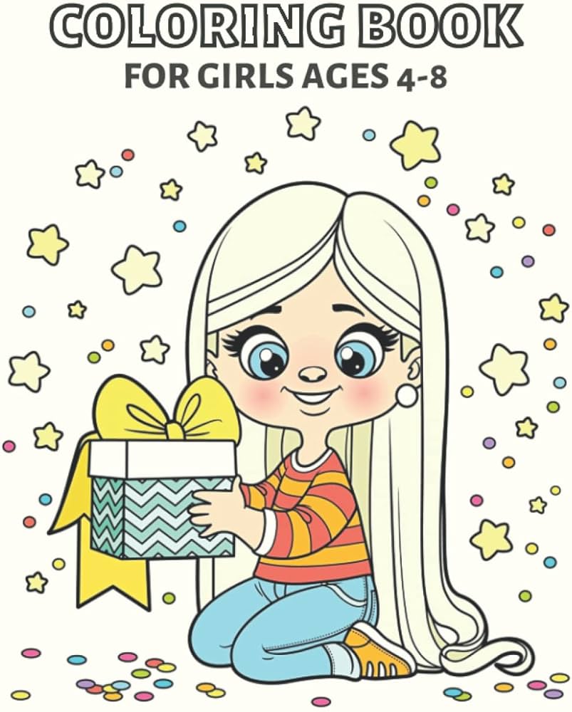 Coloring book for girls ages