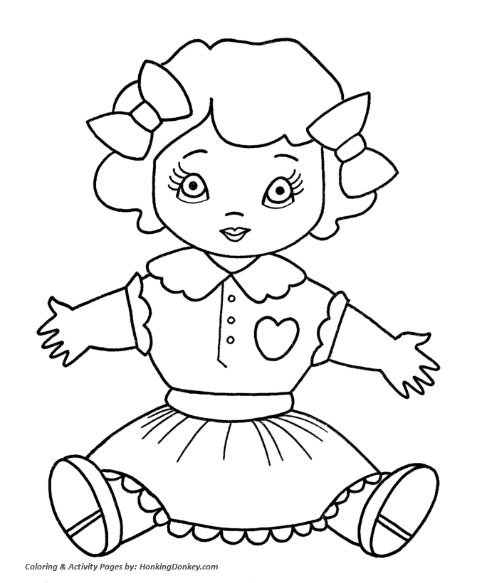 Christmas toys coloring pages