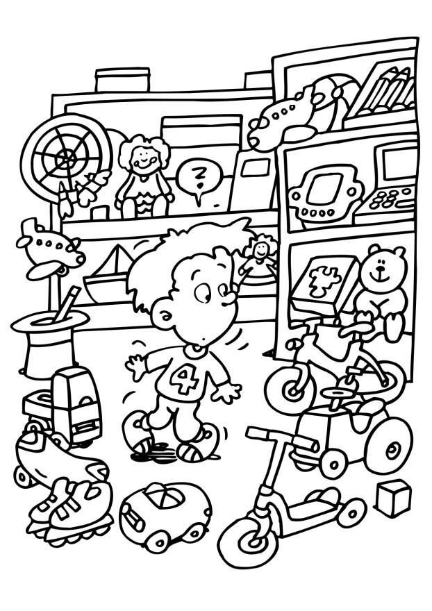 Toys coloring pages