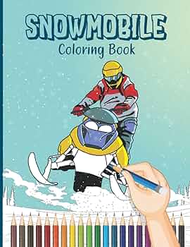 Snowmobile coloring books house r color books