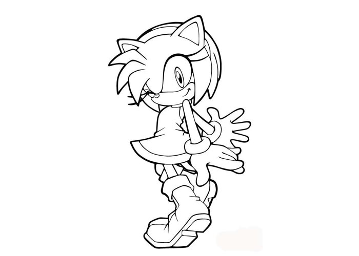 Sonic tails coloring pages