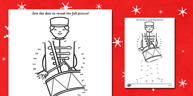 Toy soldier dot to dot sheet teacher made