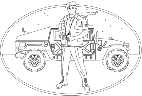 Soldier coloring page free printable coloring pages