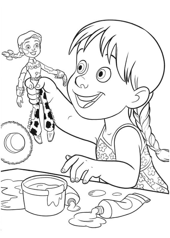 Toy story to print coloring page