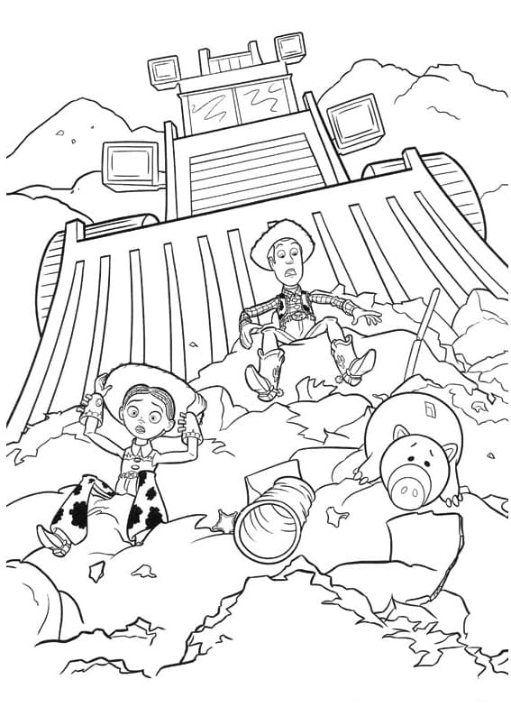 Toy story image coloring page