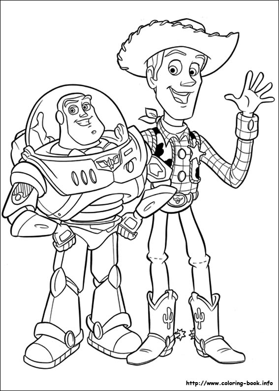 Toy story coloring picture