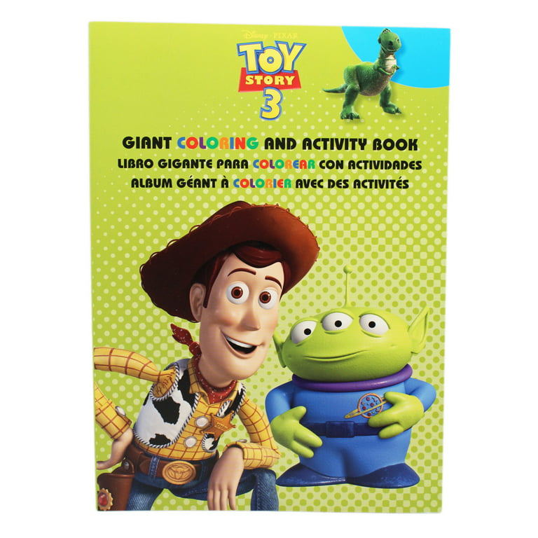 Disney toy story woody and alien cover coloring book