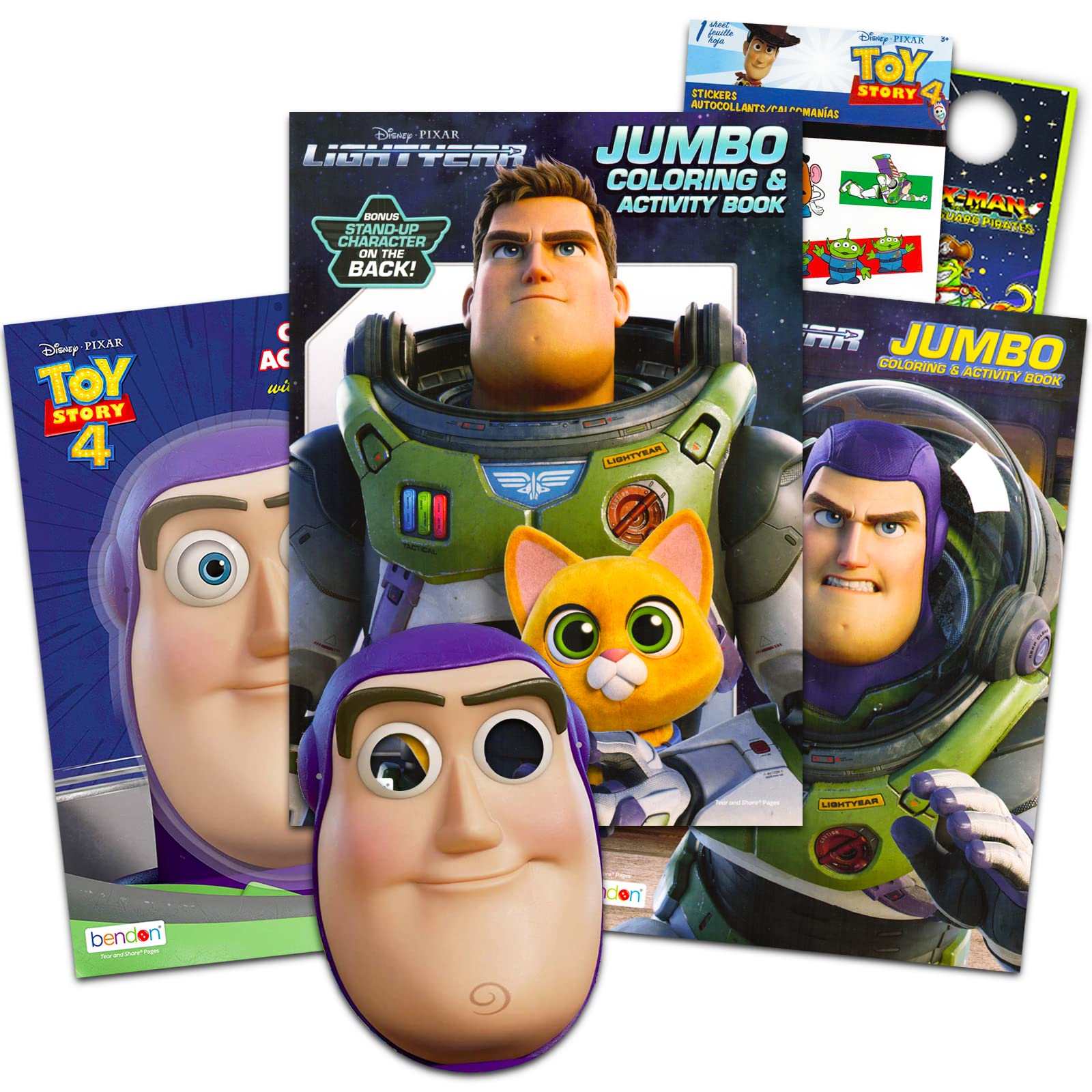 Buzz lightyear coloring book set for kids