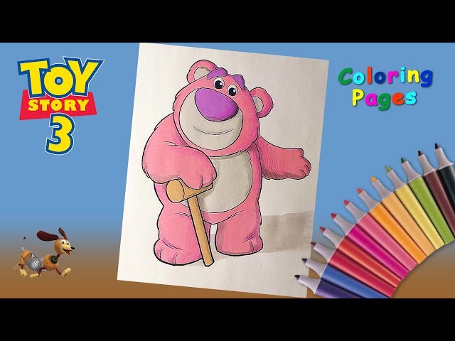 Coloring bear lotso fro toy story toy story coloring pages for kids