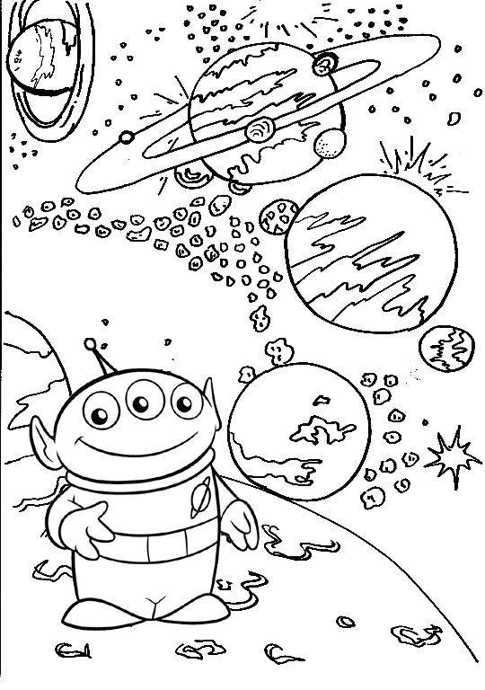 Alien toy story coloring page toy story coloring pages superhero coloring pages disney coloring sheets