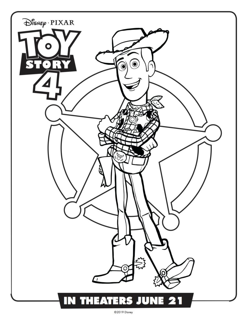 Toy story activities and coloring pages simply sweet days