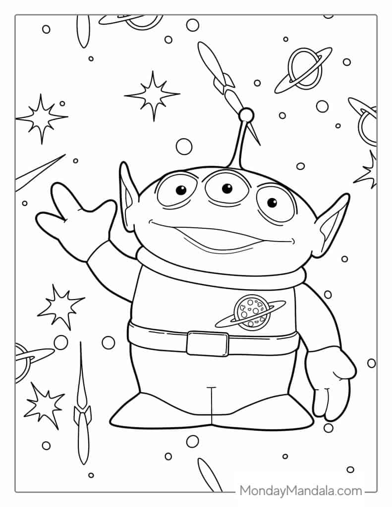 Toy story coloring pages free pdf printables