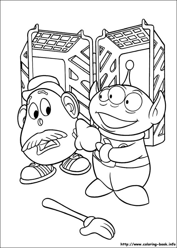 Toy story coloring picture