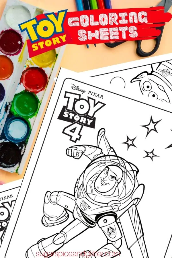 Toy story coloring sheets â sugar spice and glitter