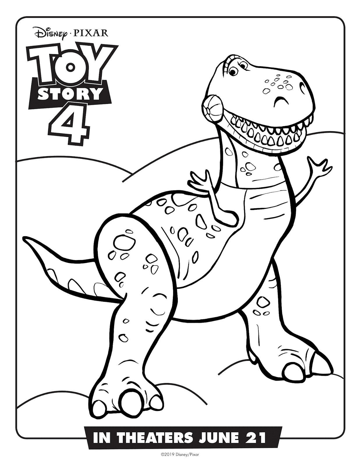 Free disneypixar toy story coloring pages activities giveaway