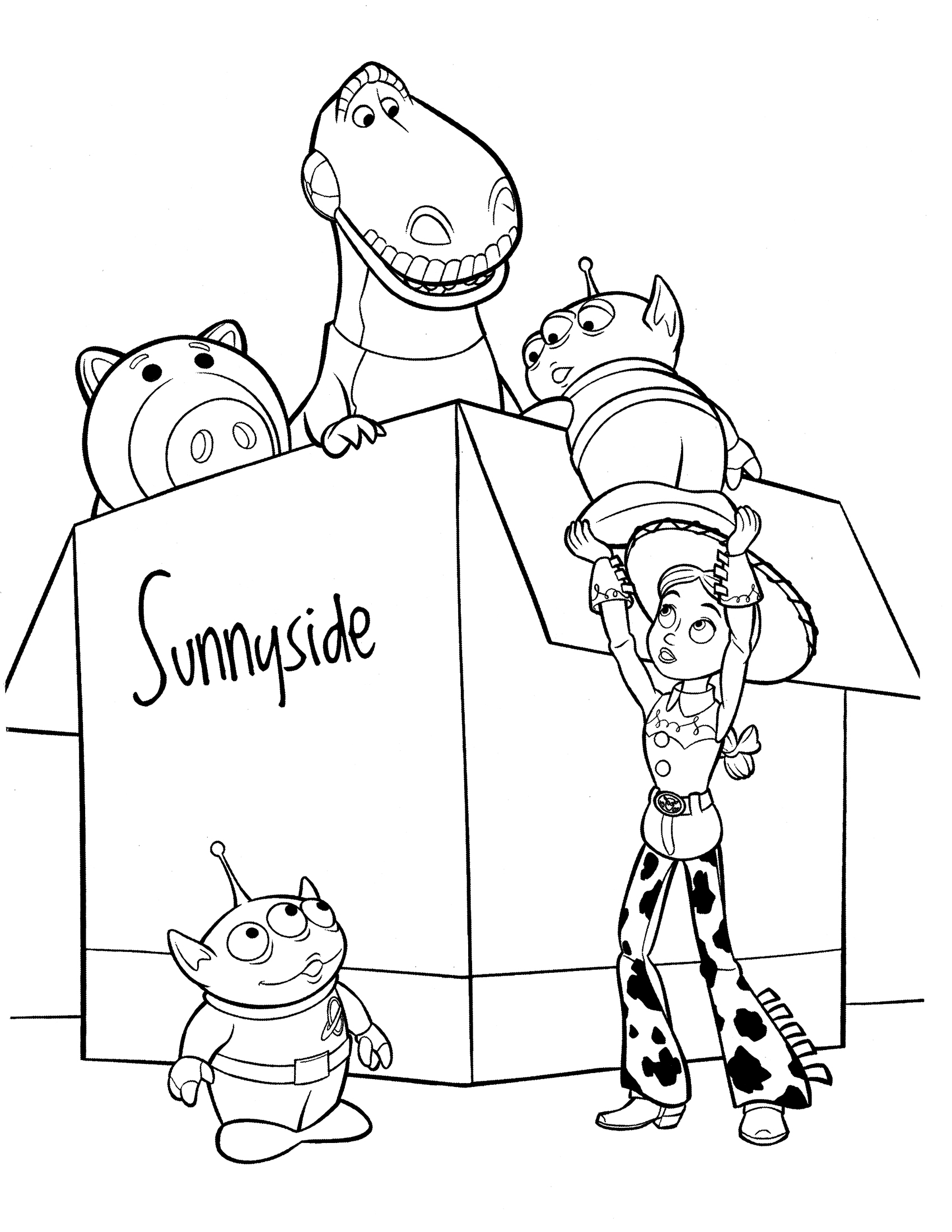 Toy story coloring pages