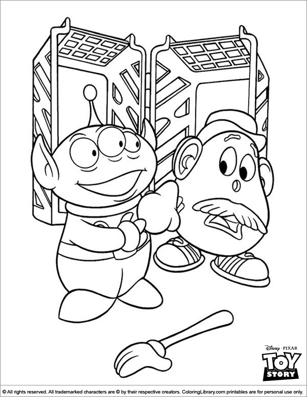 Coloring book page for kids