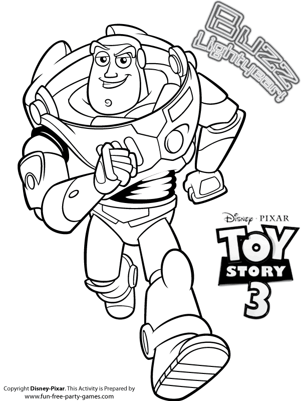 Buzz lightyear coloring pages printable for free download