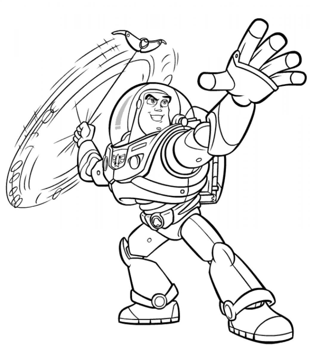 Free printable buzz lightyear coloring pages for kids