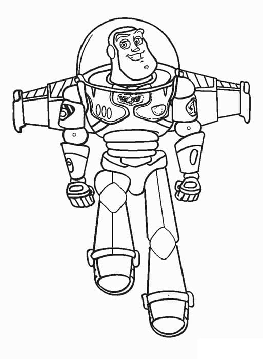 Disney buzz lightyear coloring page