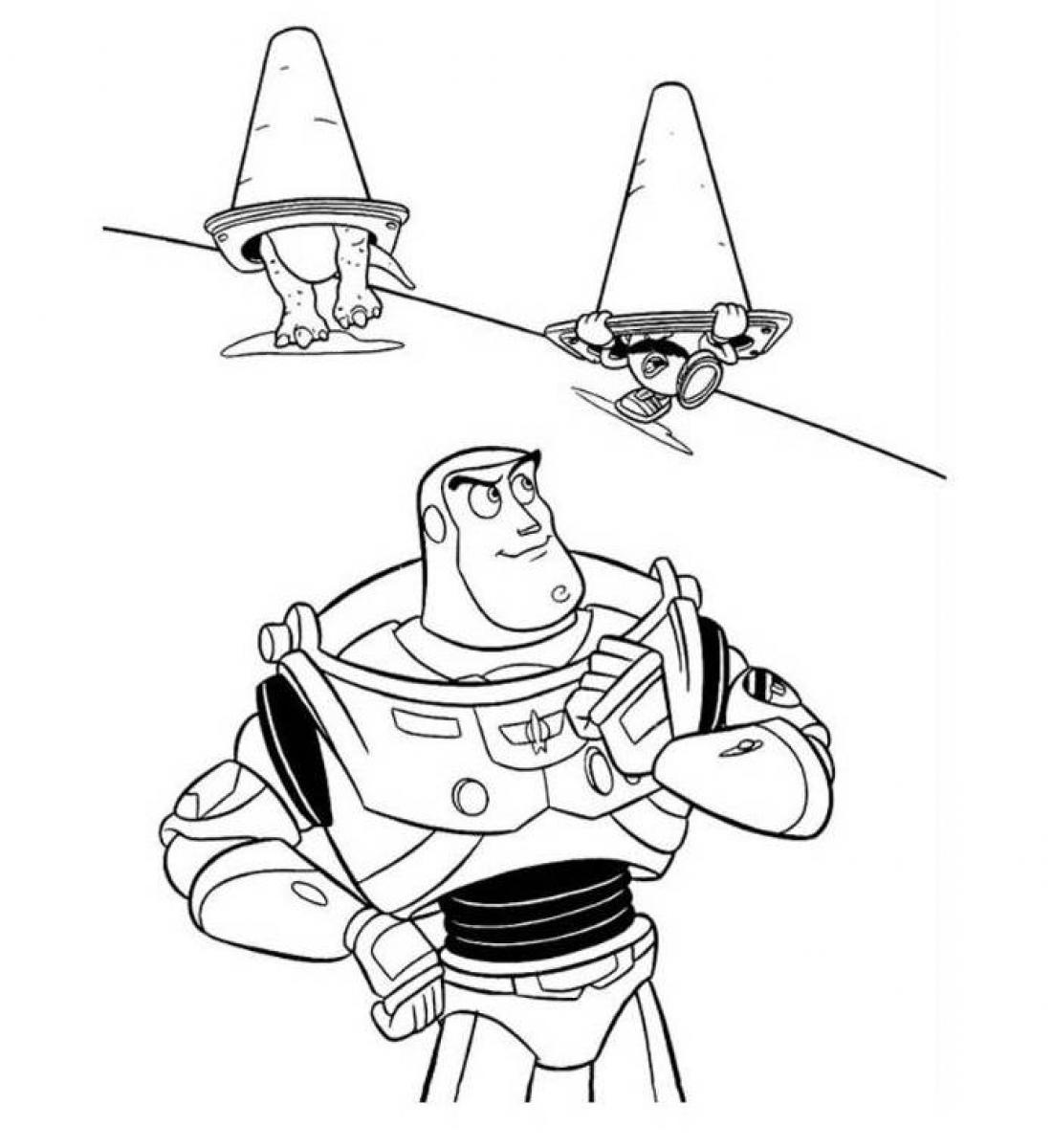 Free printable buzz lightyear coloring pages for kids