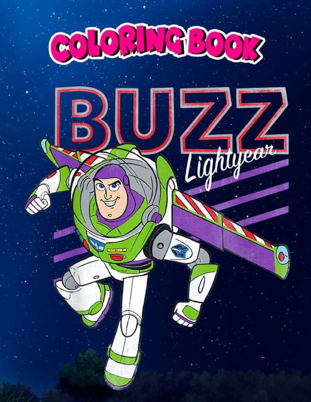 Coloring book pixar toy story classic buzz lightyear children coloring book pages to color paperback