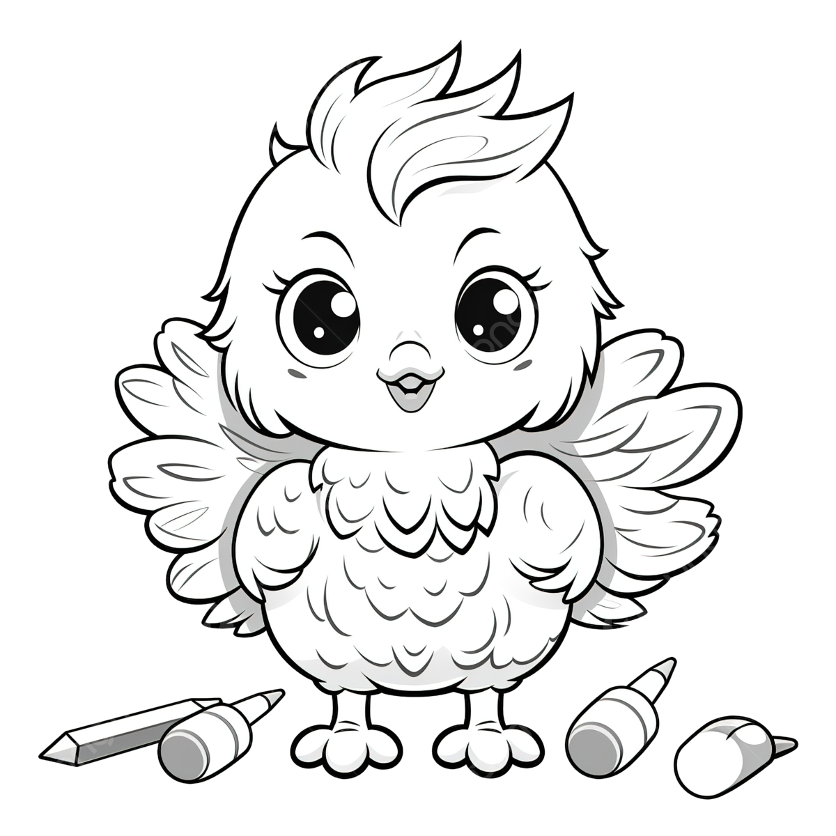 Cartoon chicken doodle kawaii anime coloring page cute illustration drawing clipart character chibi manga ics chicken drawing car drawing anime drawing png transparent image and clipart for free download