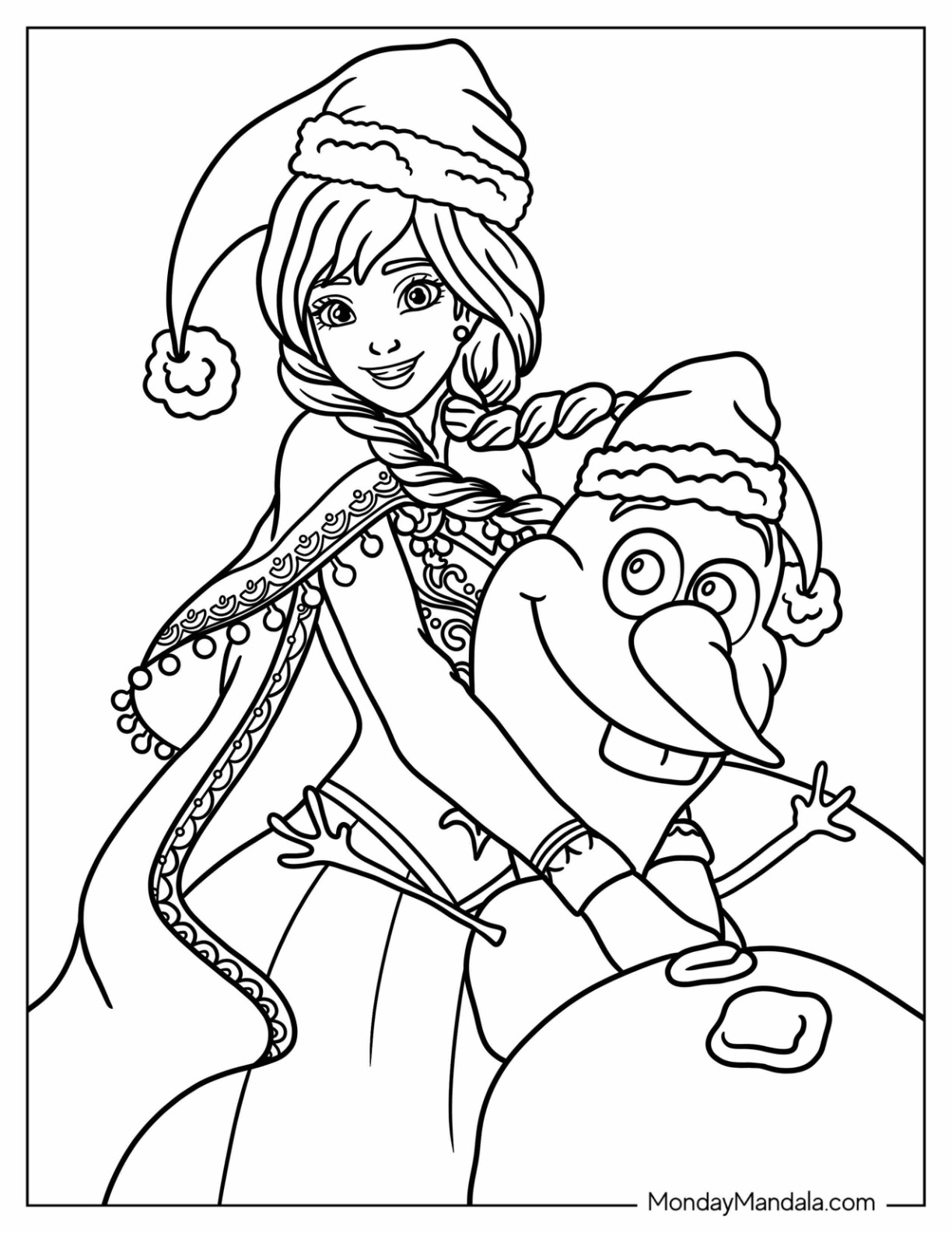 Disney christmas coloring pages free pdf printables