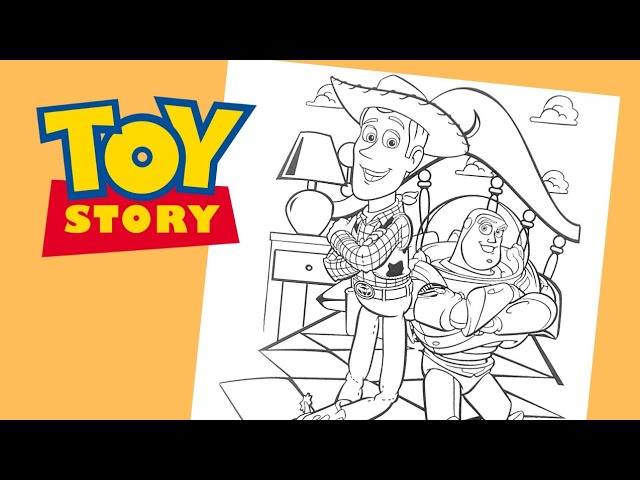 Toy story coloring woody and buzz lightyear coloring pages art color with arkers ohuhu