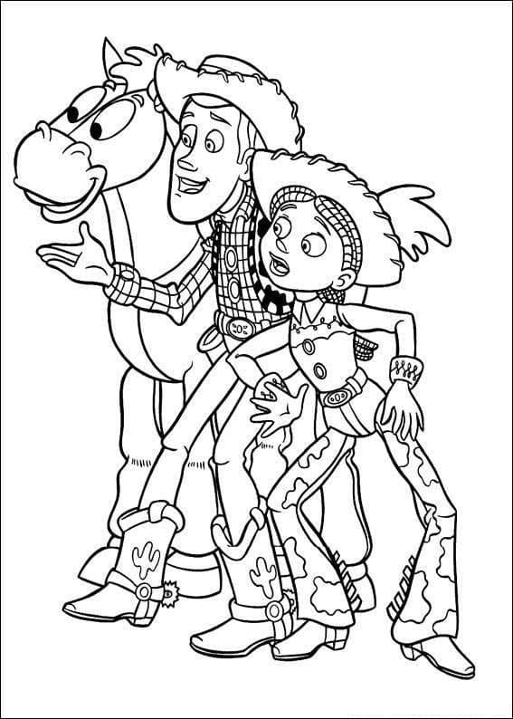 Disney pixar toy story coloring page