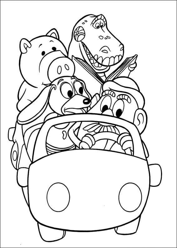 Toy story from disney coloring page