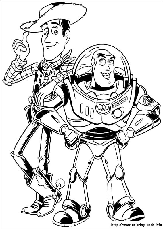 Toy story coloring picture