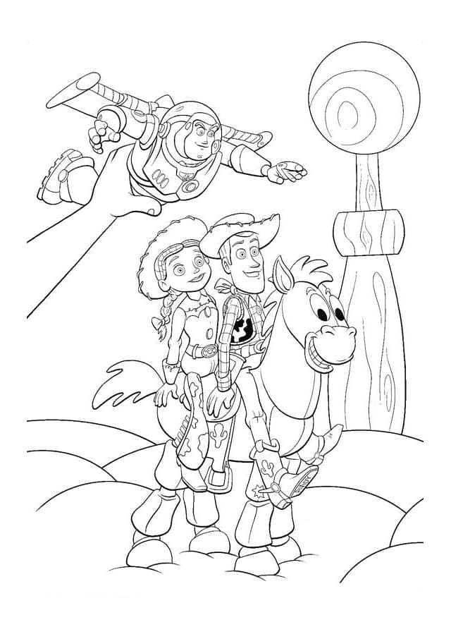 Toy story free for kids coloring page