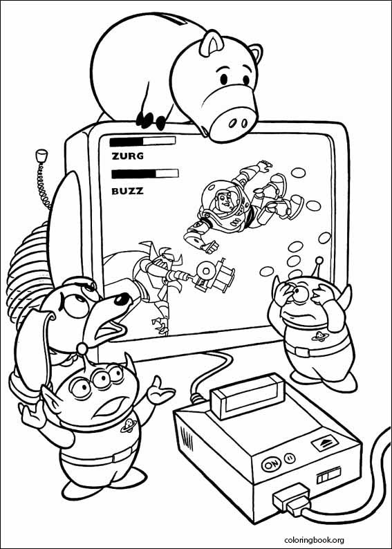 Toy story coloring page