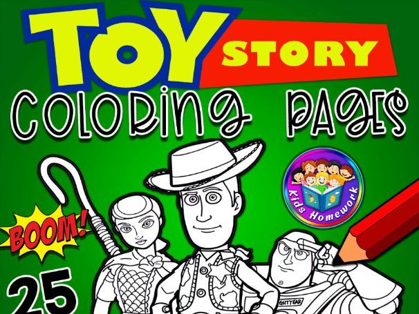 Colorful toy story adventures fun printable coloring pages for kids all ages teaching resources