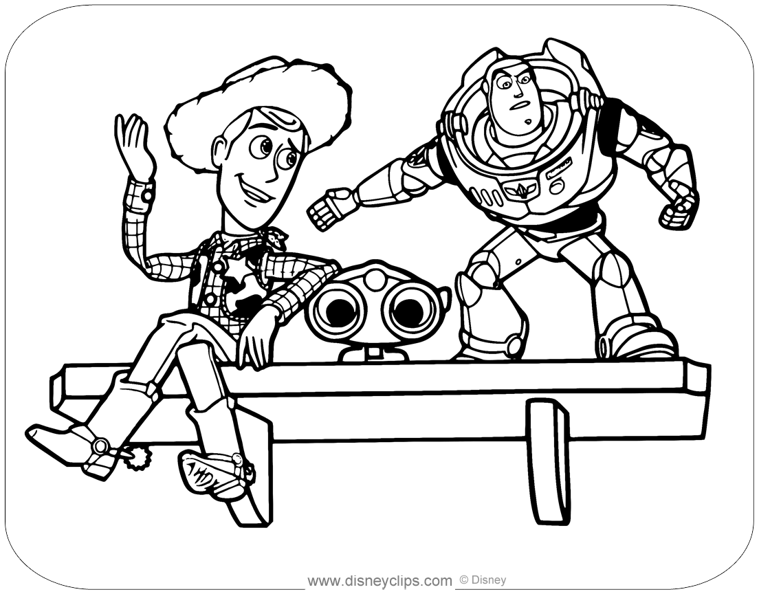 Printable toy story coloring pages