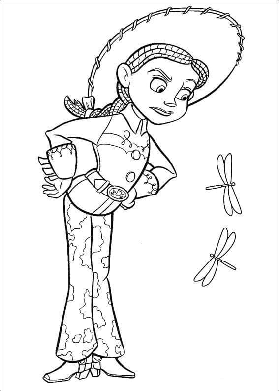 Disney toy story jessie coloring page